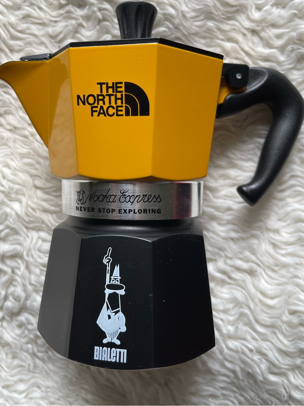 New The North face x bialetti limited edition coffee Maker in Yellow/black